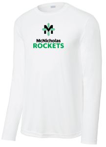 ST350LS- McNicholas Rockets Tee - White